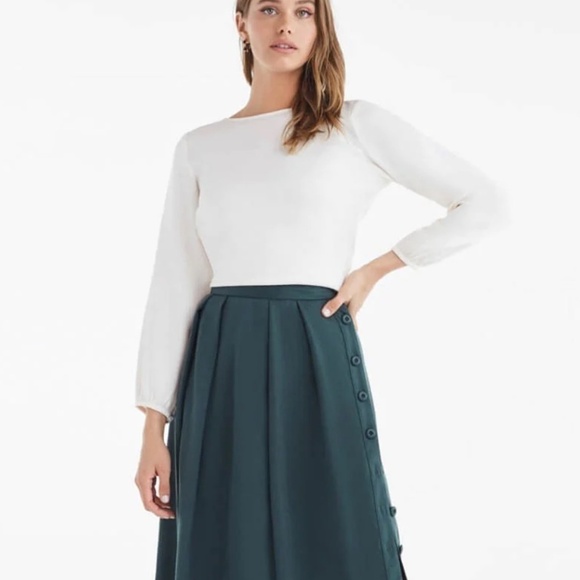 Vetta The Gathered Sleeve Wrap Top XS - Picture 3 of 8